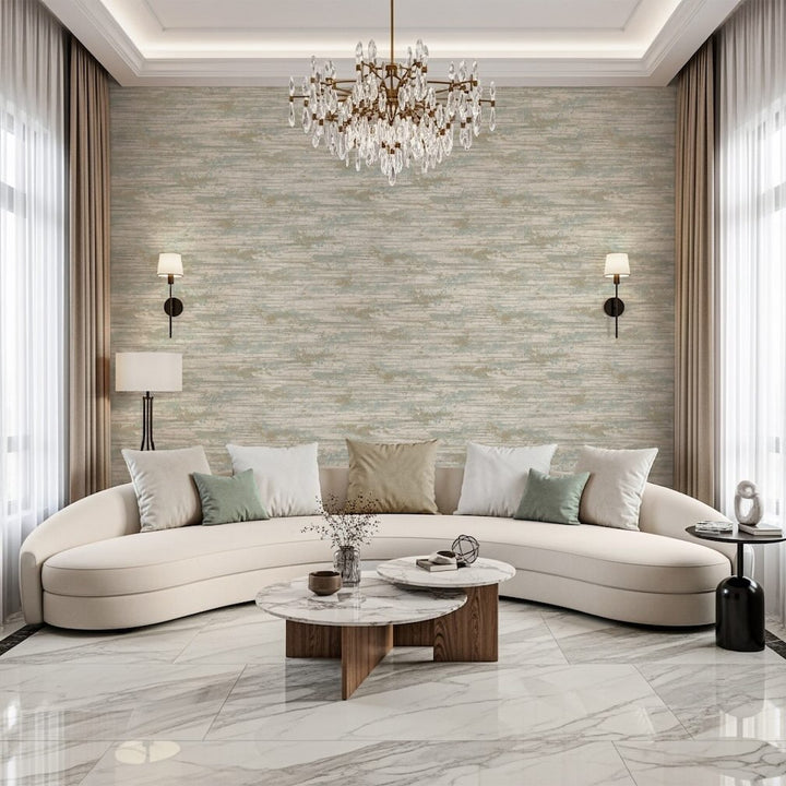Belgravia Oakah Sage Wallpaper