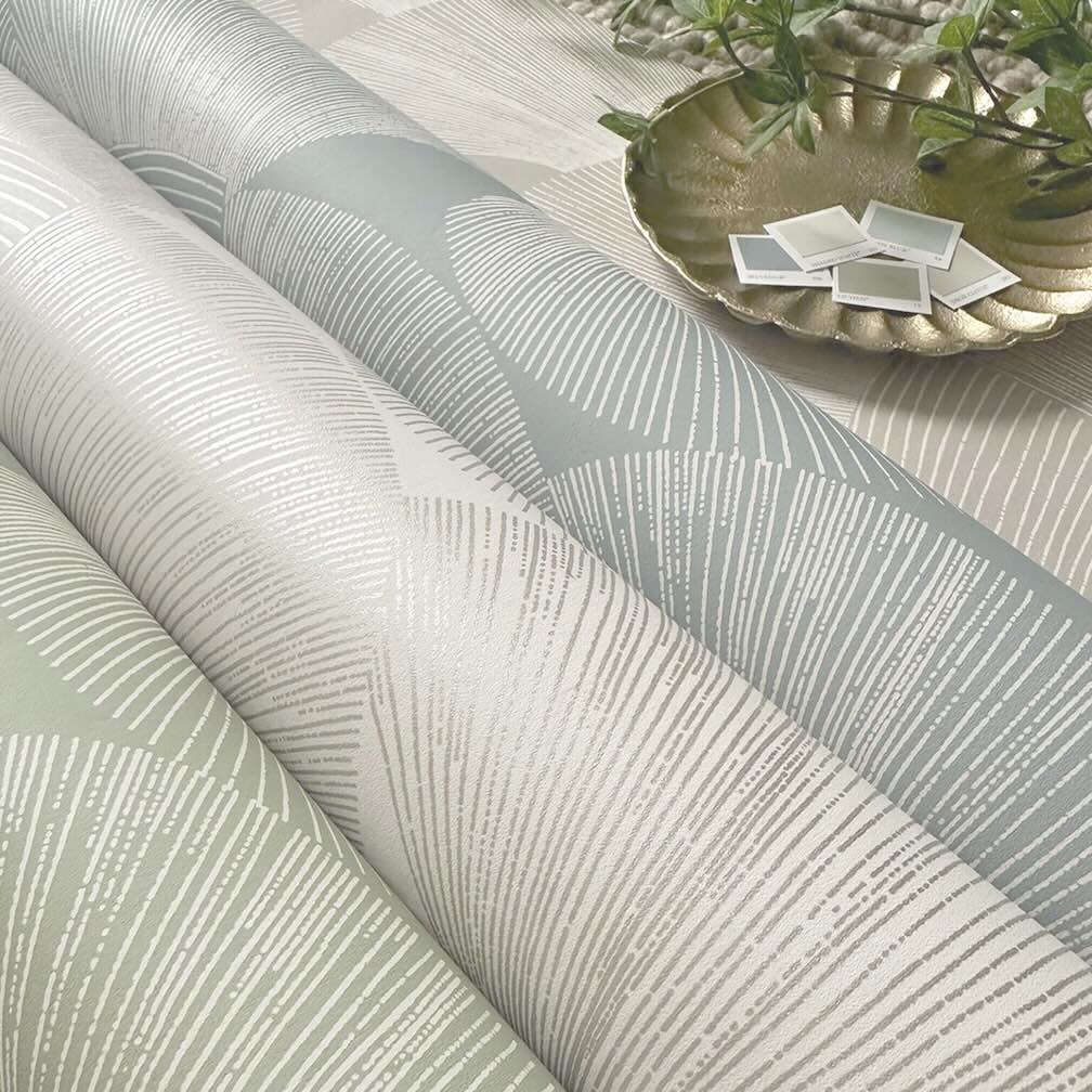 Belgravia Sirena Shell Blue Wallpaper