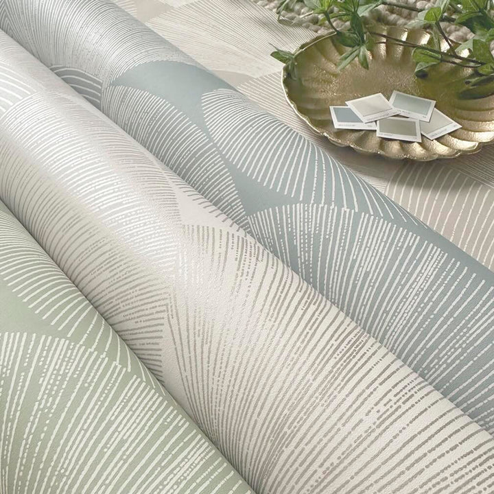 Belgravia Sirena Shell Blue Wallpaper