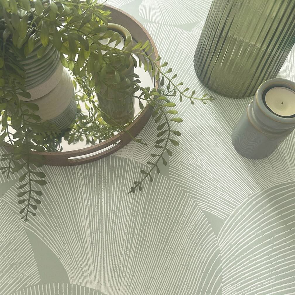 Belgravia Sirena Shell Sage Wallpaper