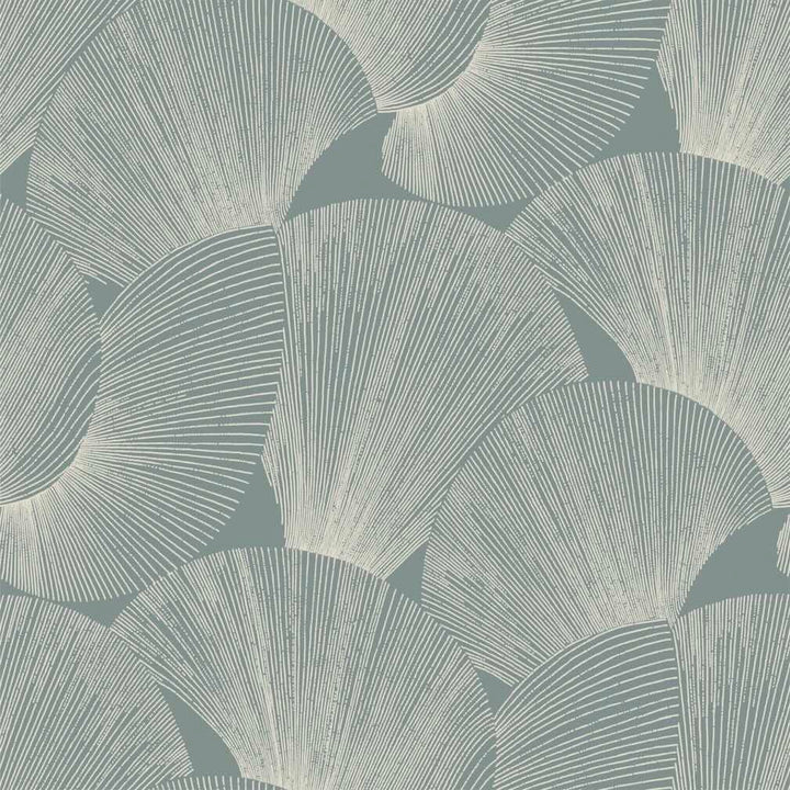 Belgravia Sirena Shell Blue Wallpaper