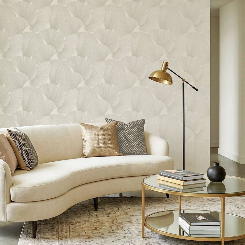 Belgravia Sirena Shell Cream Wallpaper