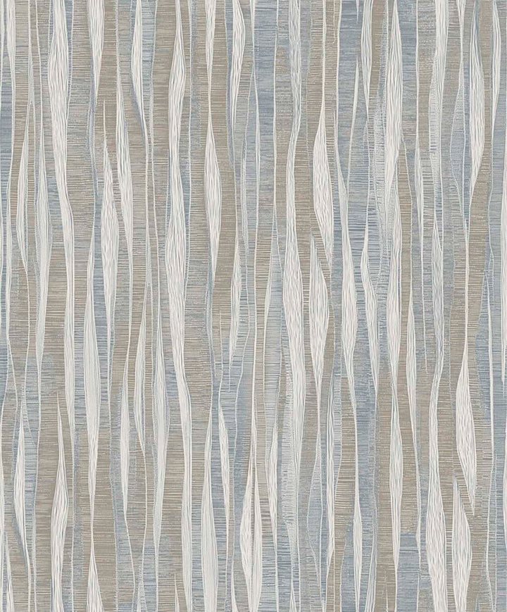 Belgravia Fabiano Blue Vertical Fabric Wallpaper