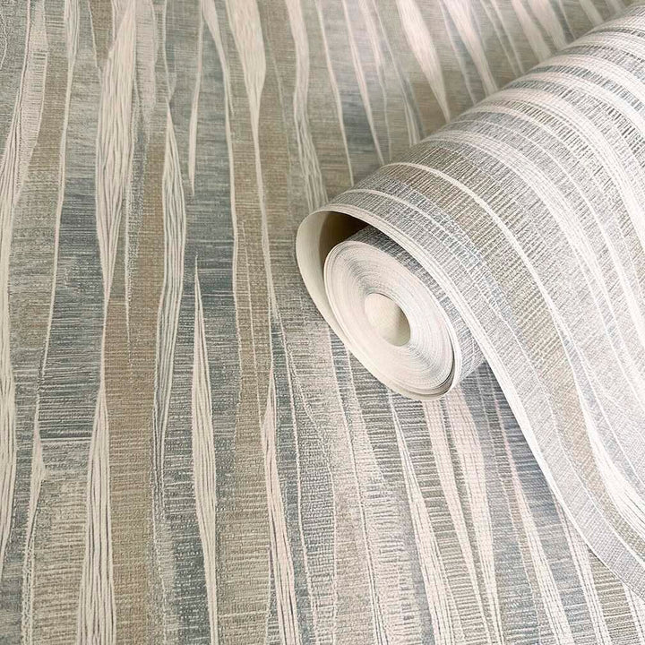 Belgravia Fabiano Blue Vertical Fabric Wallpaper