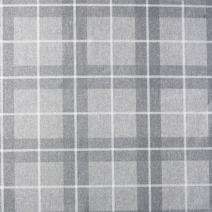 Arthouse Heritage Check Grey/Silver Wallpaper