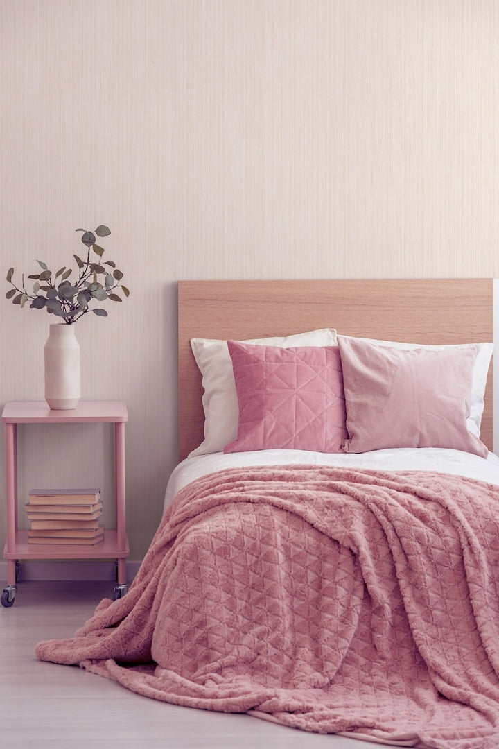Arthouse Diamond Plain Blush Wallpaper