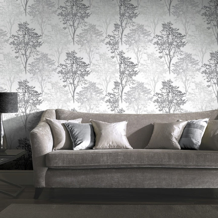 Arthouse Wildwood Mono Wallpaper