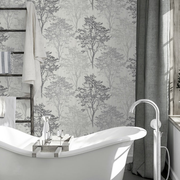 Arthouse Wildwood Mono Wallpaper