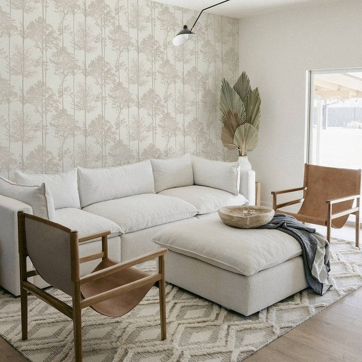 Arthouse Stardust Tree Neutral Wallpaper
