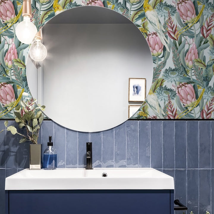 Arthouse Rainforest Escape Green Pink Wallpaper