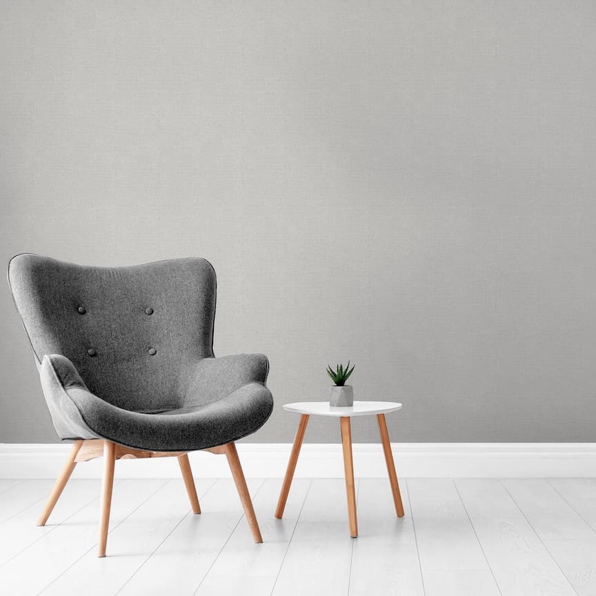 Papier peint Arthouse Luxury Plain Soft Silver