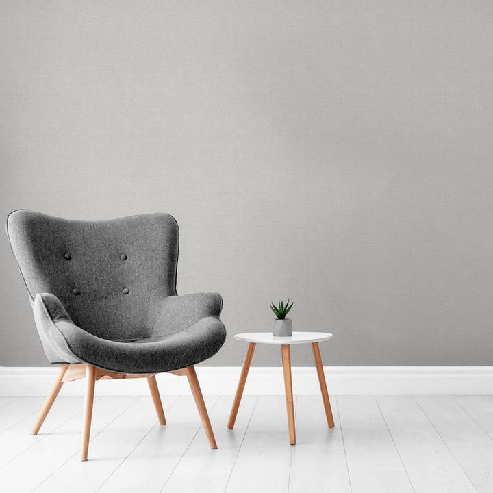 Papier peint Arthouse Luxury Plain Soft Silver