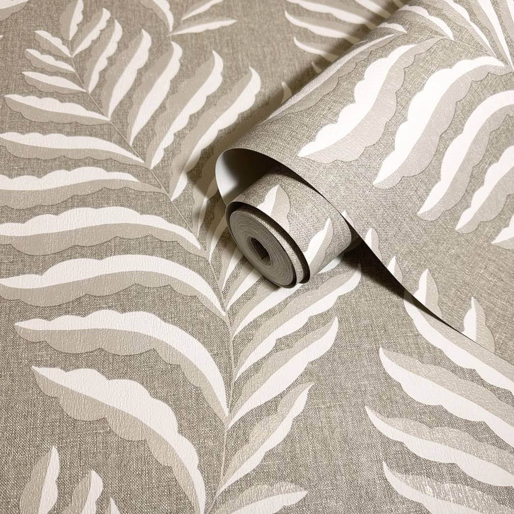 Belgravia Langdale Leaf Beige Wallpaper