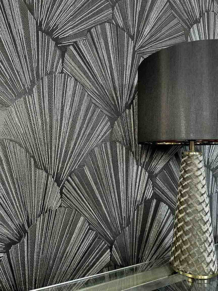 Belgravia Allegra Black Wallpaper