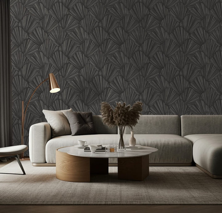 Belgravia Allegra Black Wallpaper