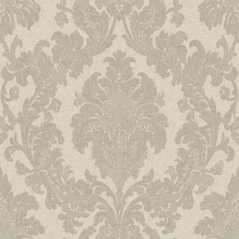 Belgravia Ciara Damask Soft Silver Wallpaper