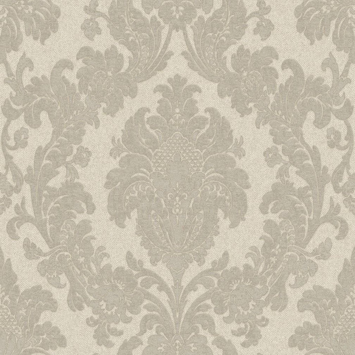 Belgravia Ciara Damask Soft Silver Wallpaper