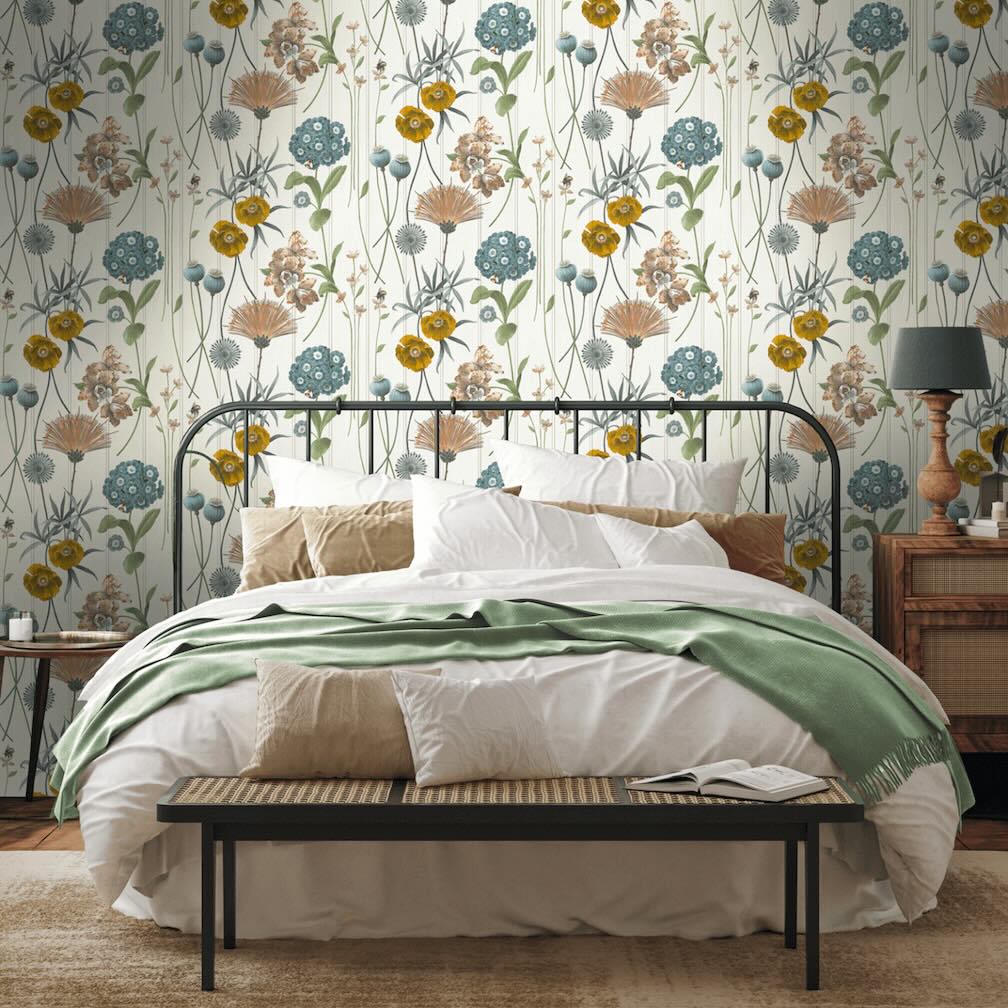 Belgravia Botanist Cream and Green Wallpaper