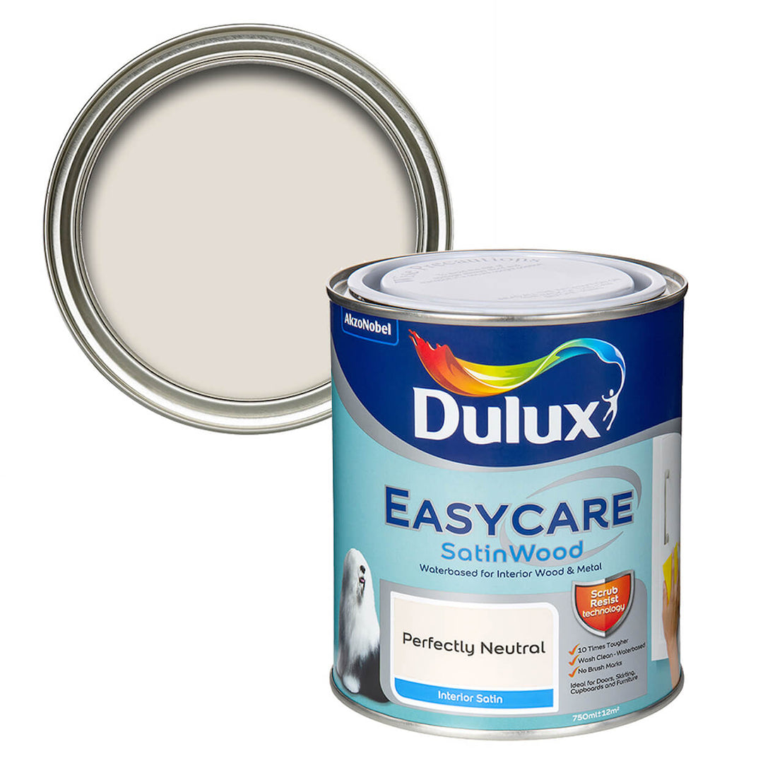 Dulux Easycare Satinwood Perfectly Neutral Wood & Metal Paint 750ml