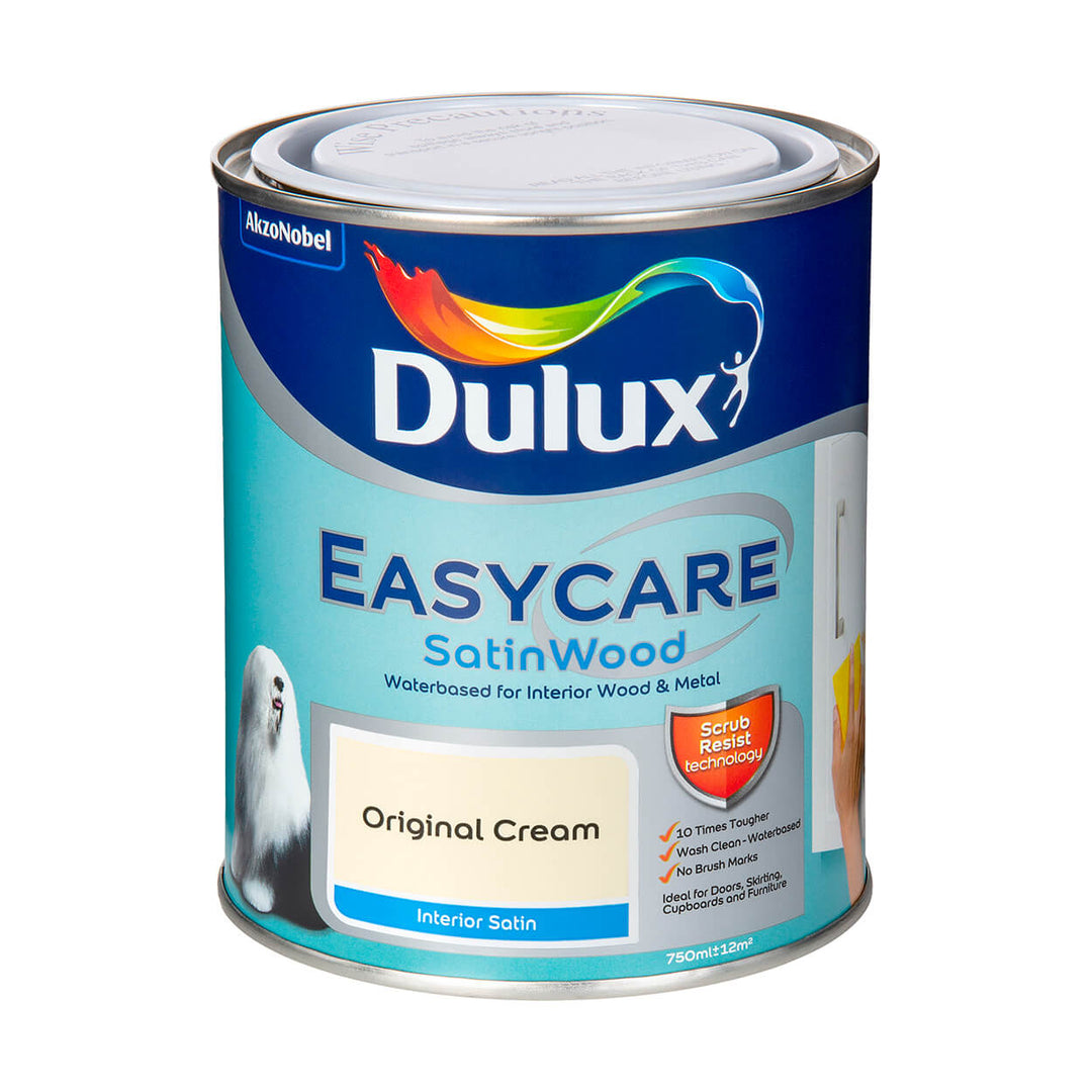 Dulux Easycare Satinwood Original Cream Wood & Metal Paint 750ml