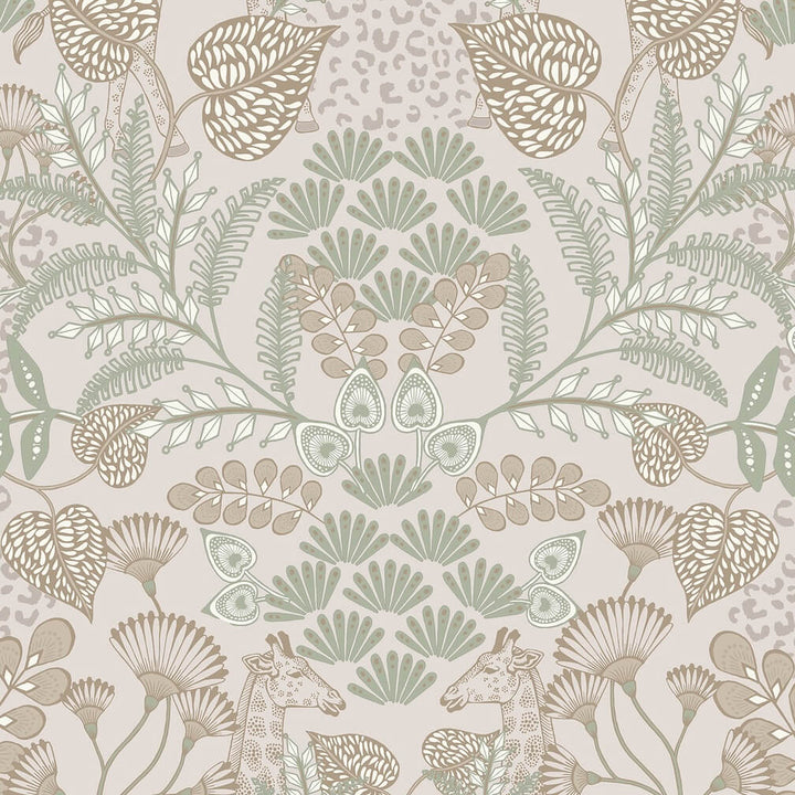 Superfresco Easy Jungle Day Beige Metallic Wallpaper