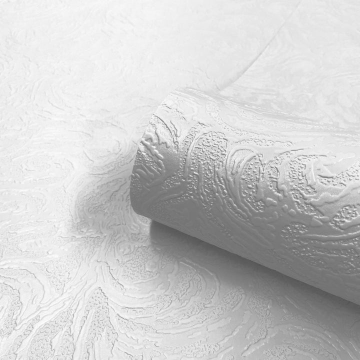 Belgravia Richmond White Swirl Wallpaper
