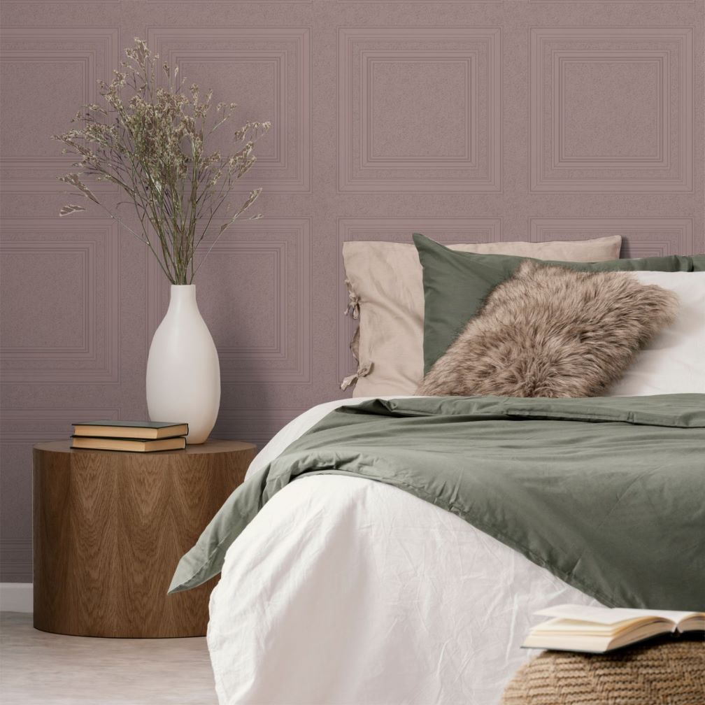 Belgravia White Paintable Panel Wallpaper