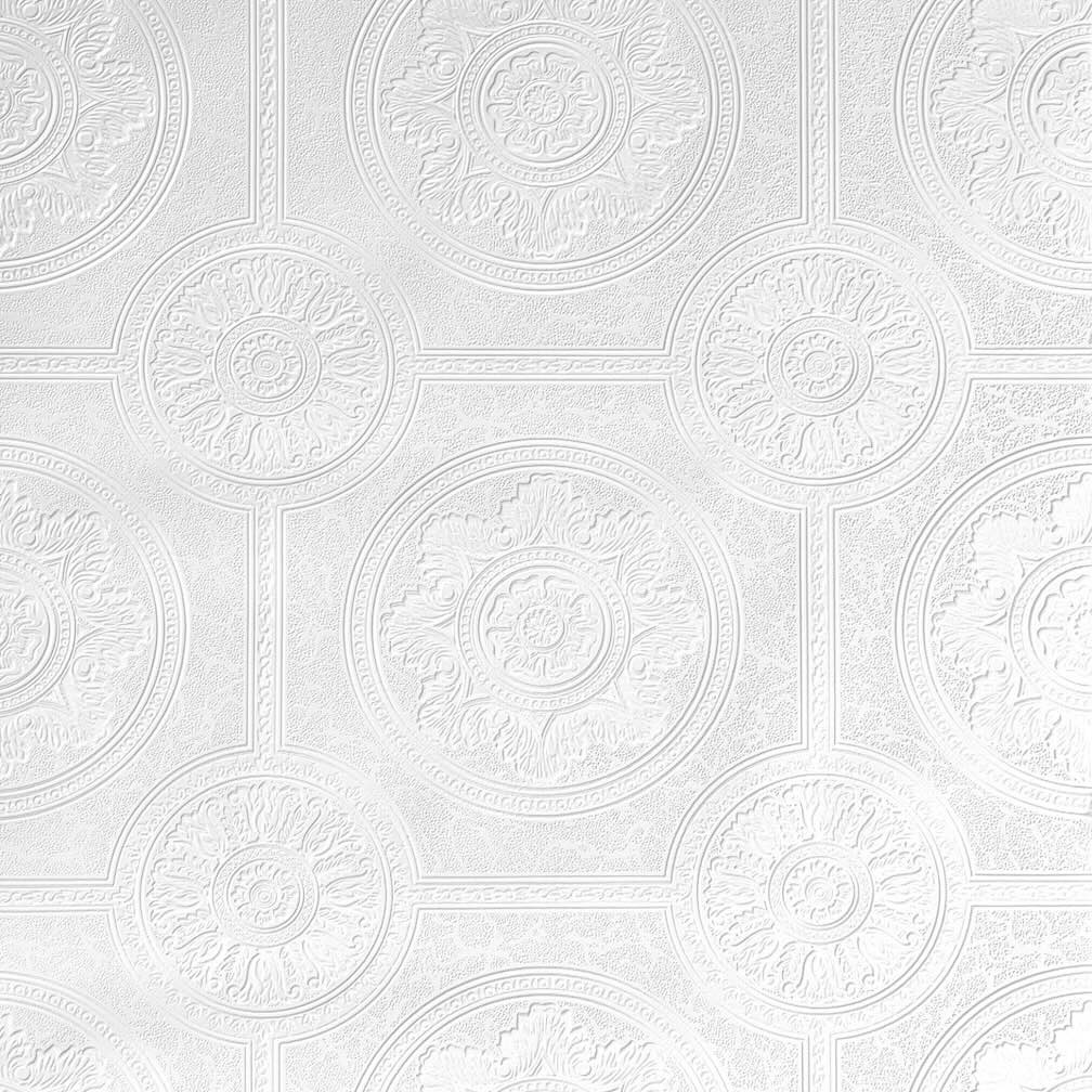 Belgravia Windsor White Paintable Wallpaper