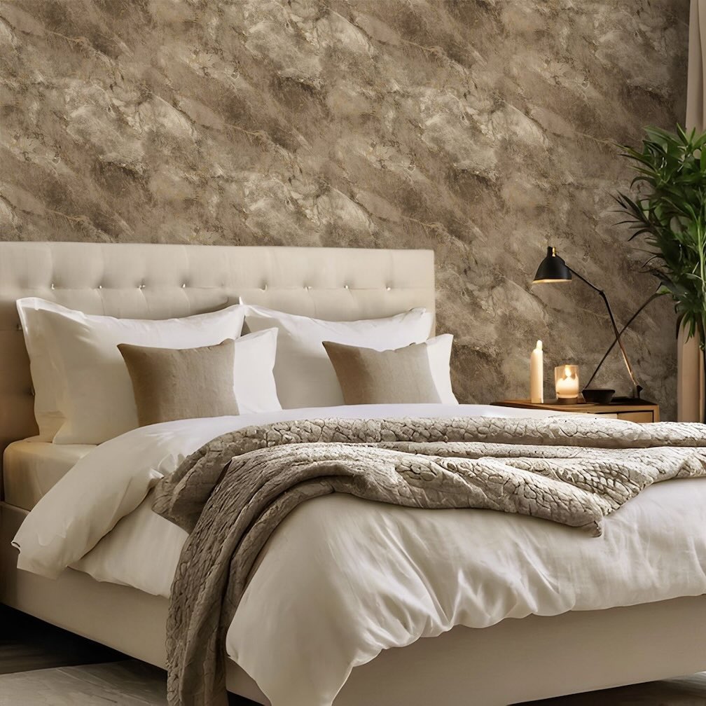 Belgraiva Marble Chocolate Wallpaper
