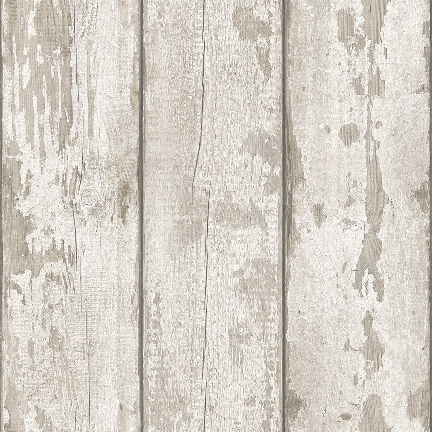 Arthouse White Washed Wood Wallpaper