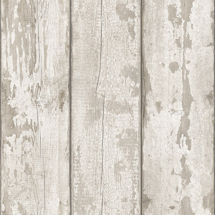 Arthouse White Washed Wood Wallpaper
