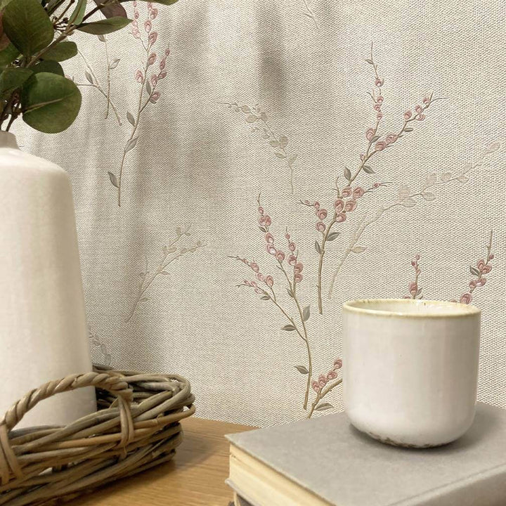Belgravia Carmella Pink Wallpaper