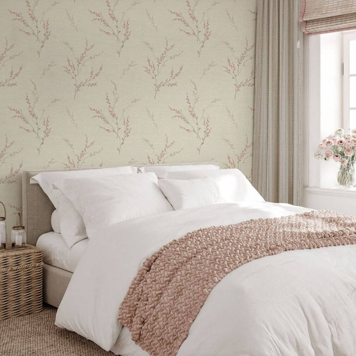 Belgravia Carmella Pink Wallpaper