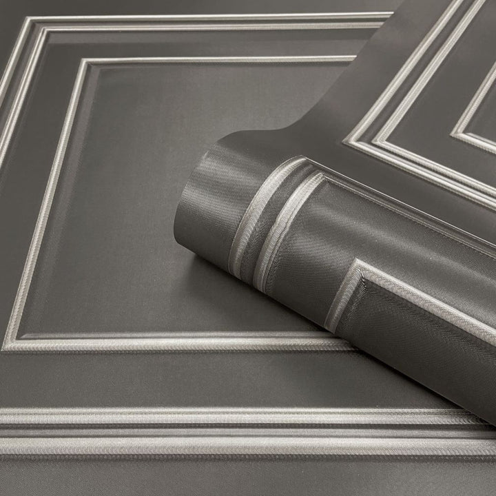 Belgravia Amara Panel Silver & Gunmetal Wallpaper