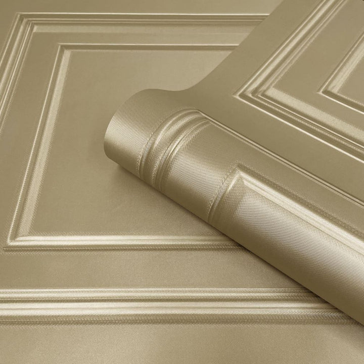 Belgravia Amara Panel Metallic Gold Wallpaper