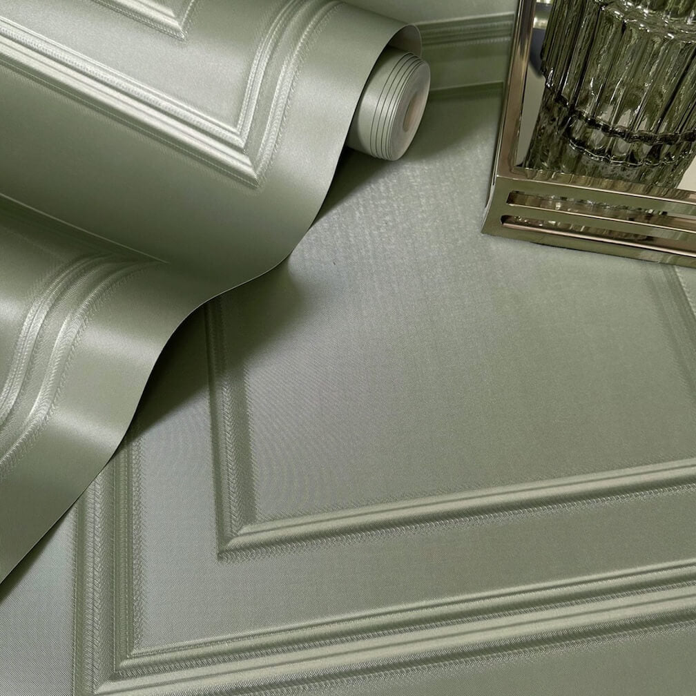 Belgravia Amara Panel Sage Wallpaper