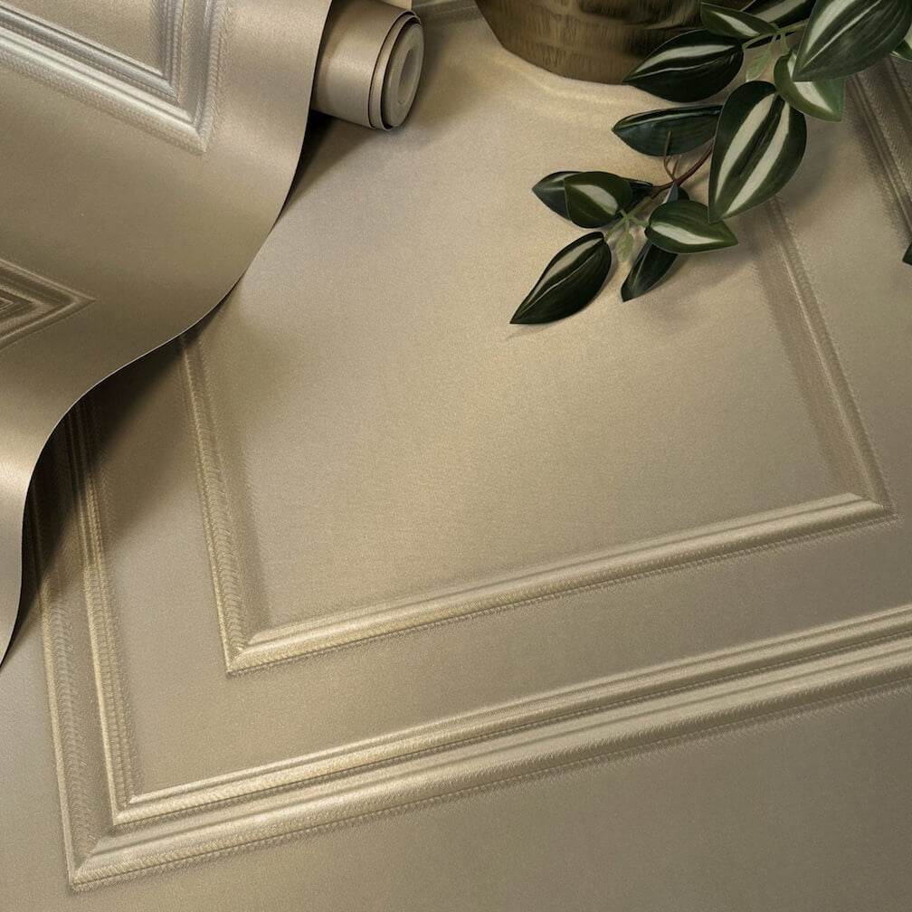 Belgravia Amara Panel Champagne Wallpaper