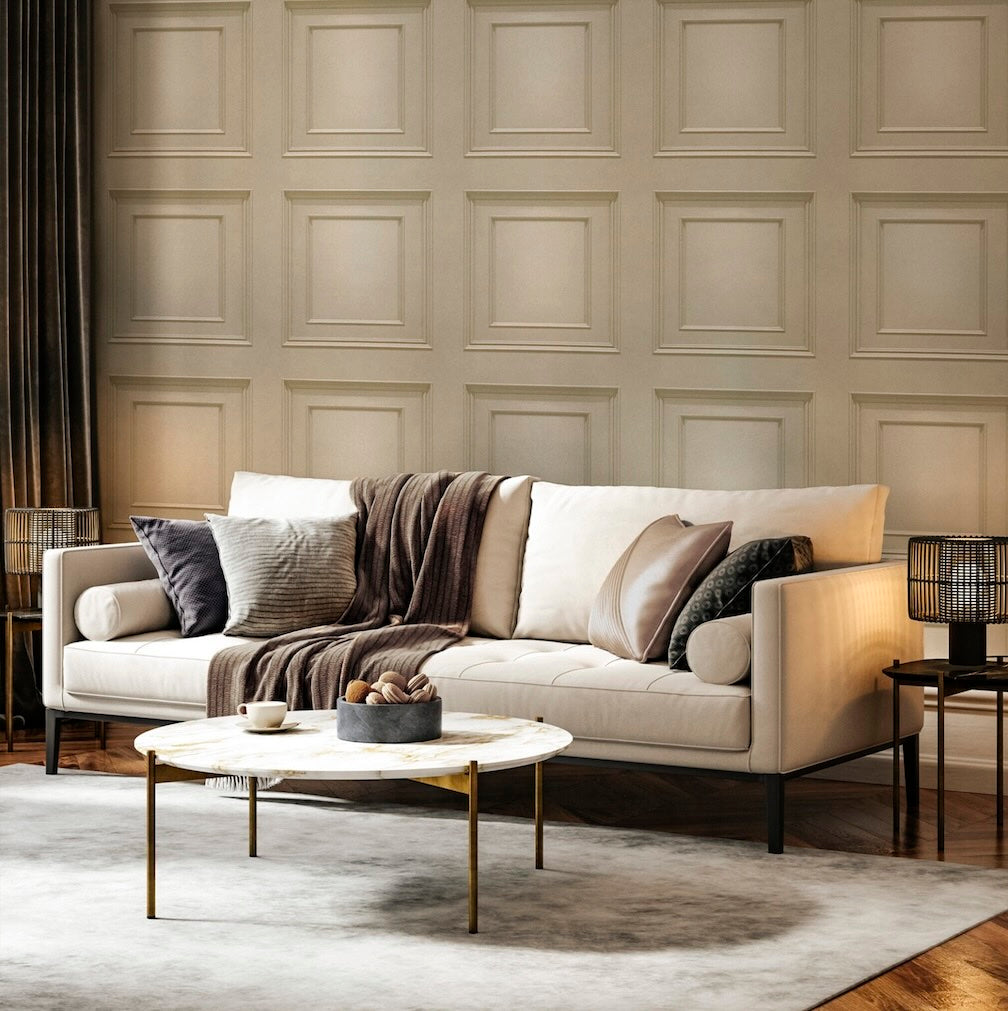 Belgravia Amara Panel Mocha Wallpaper