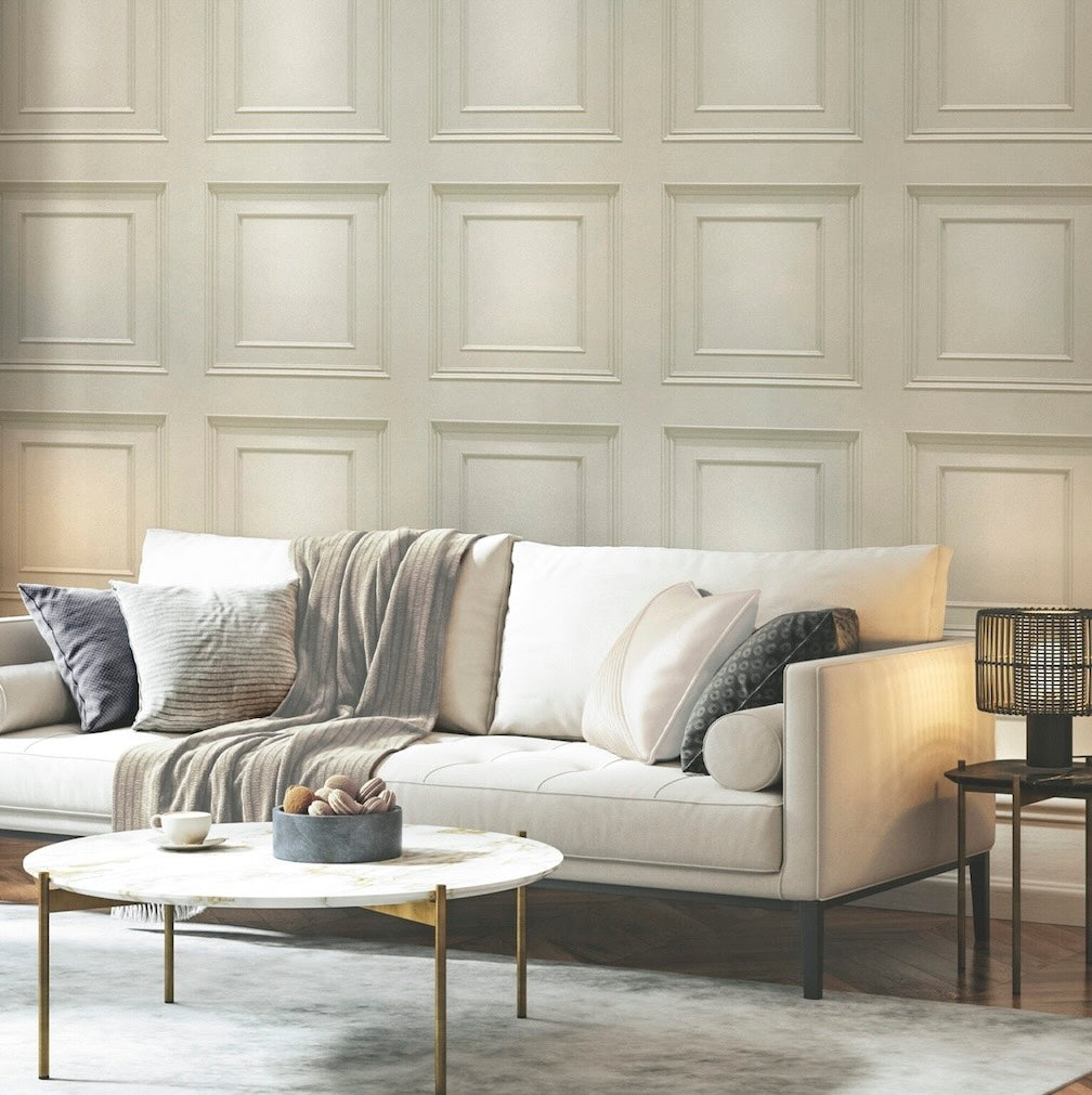Belgravia Amara Panel Beige Wallpaper