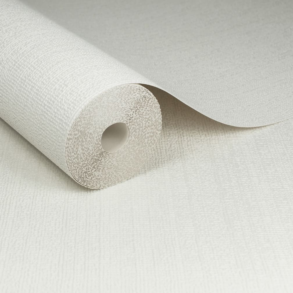 Superfresco Textured Plain White Paintable Wallpaper