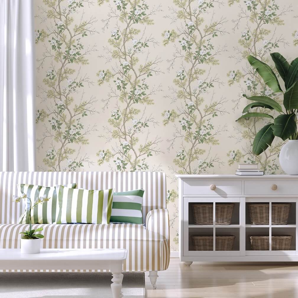 Belgravia Bridget Floral Cream Wallpaper