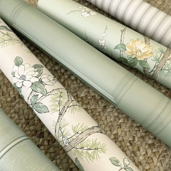 Belgravia Bridget Floral Sage Wallpaper