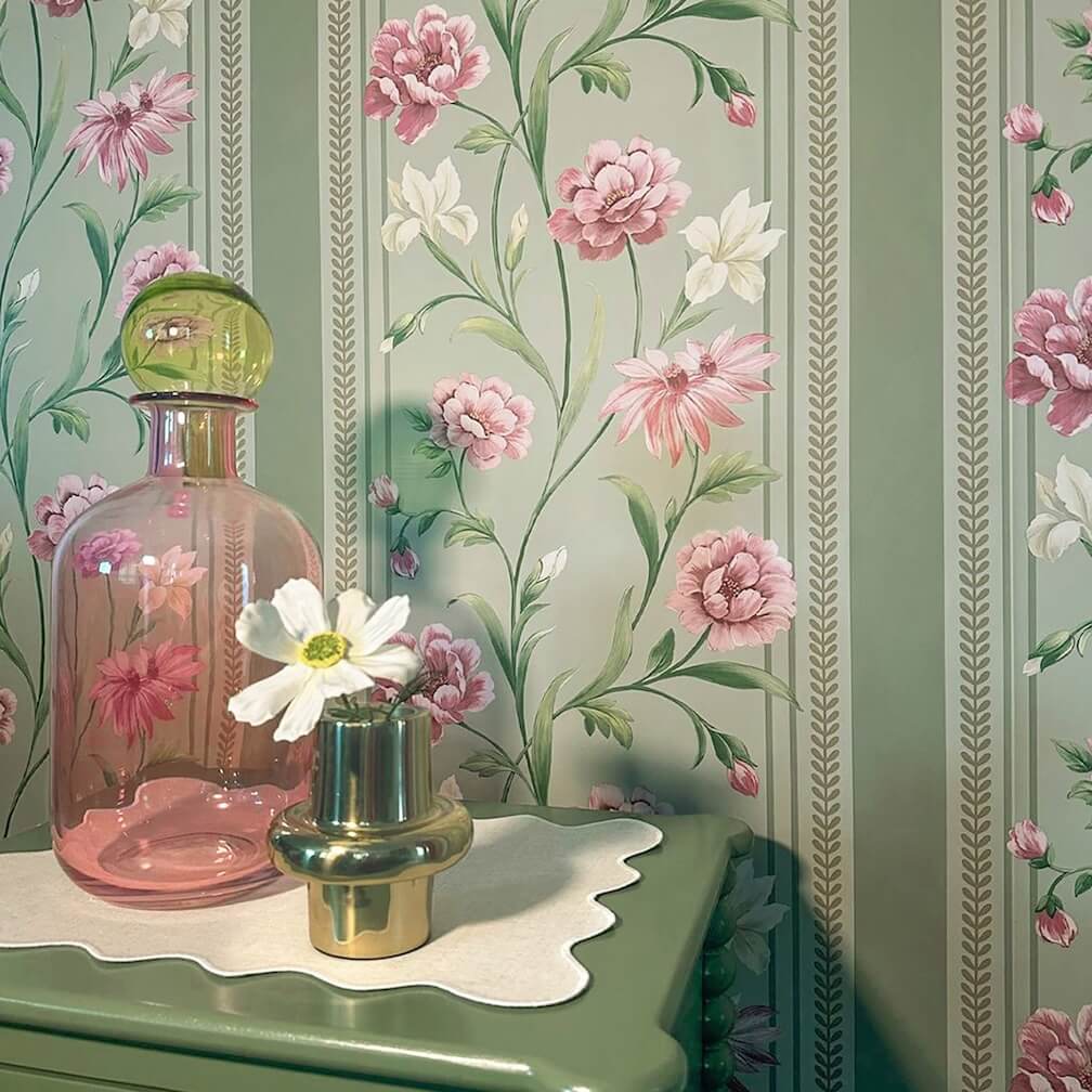 Belgravia Raya Sage Wallpaper