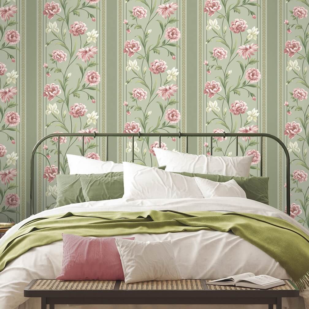 Belgravia Raya Sage Wallpaper