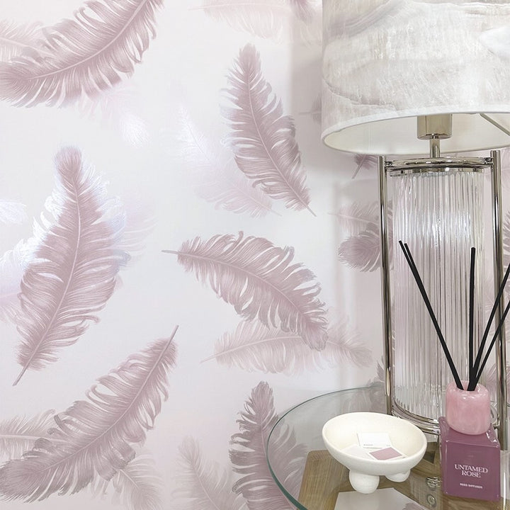 Belgravia Feather Pink Wallpaper