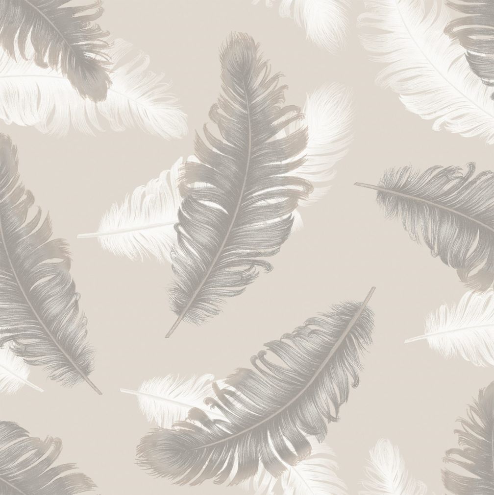 Belgravia Feather Beige Wallpaper