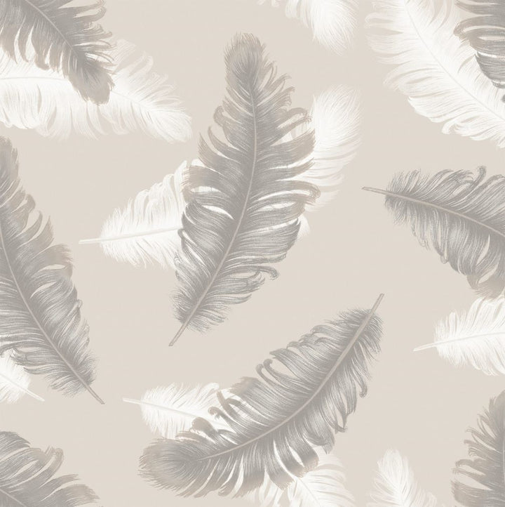 Belgravia Feather Beige Wallpaper