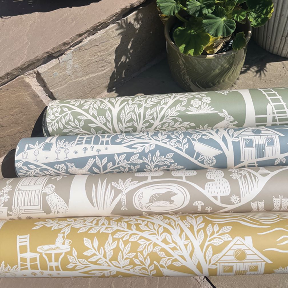 Belgravia Homegrown Yellow Wallpaper
