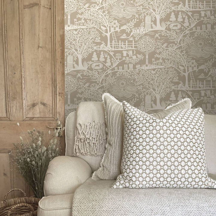 Belgravia Homegrown Beige Wallpaper