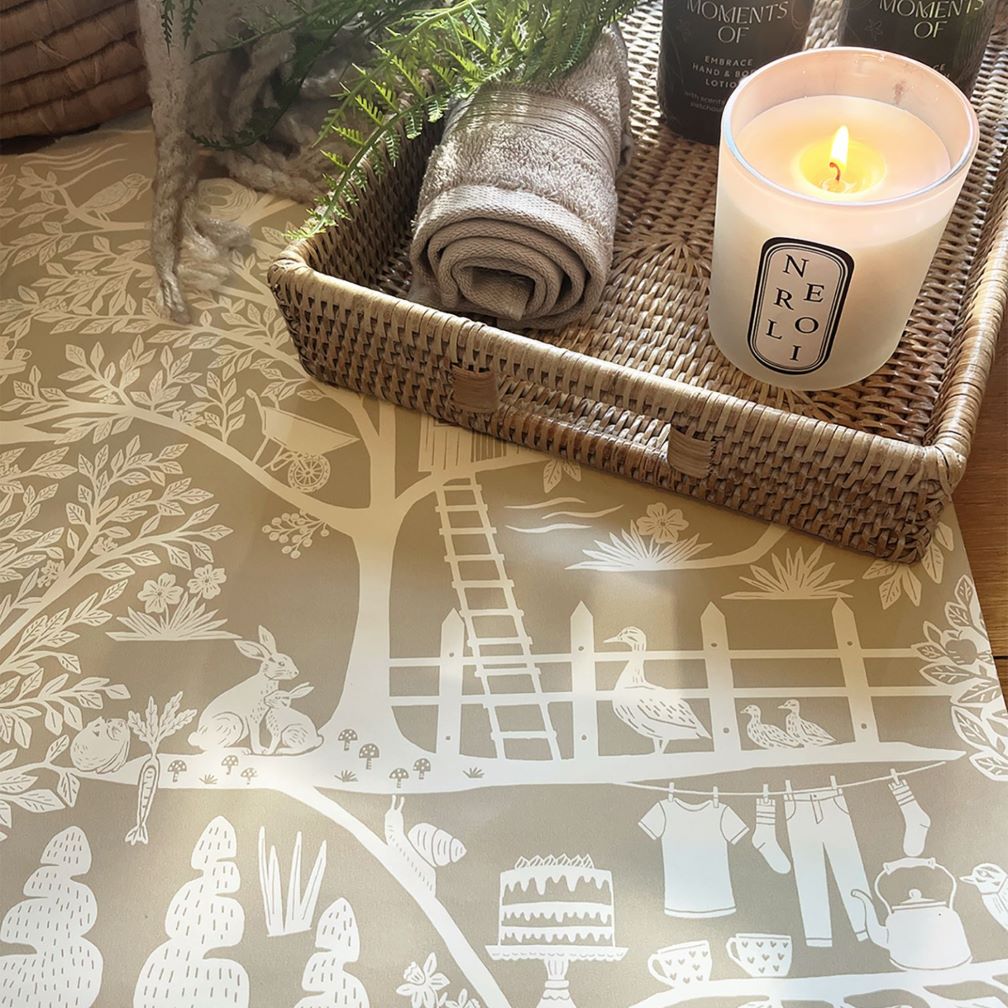 Belgravia Homegrown Beige Wallpaper